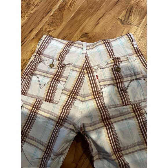 Y2K Levi’s Plaid Cargo Shorts – Men’s Waist 34 - Picture 6 of 9